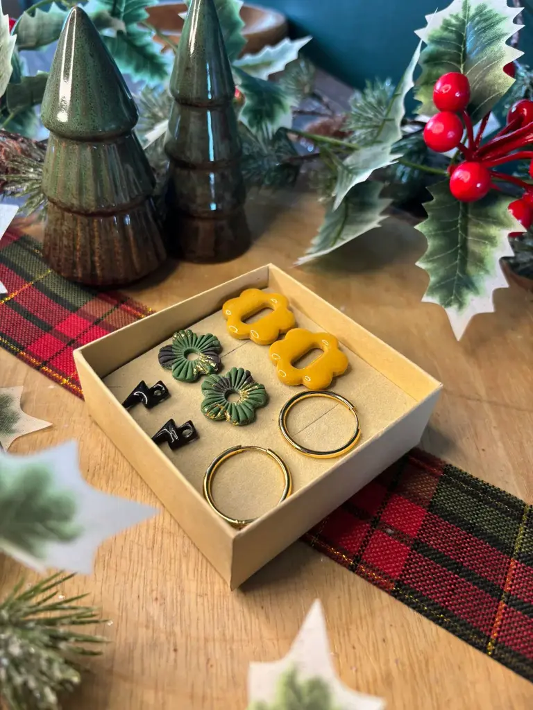 Coffret 3 paires + créoles ❄️❄️❄️ 